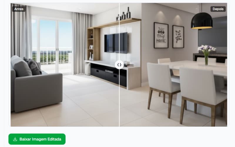 Editor de fotos Lumina com IA